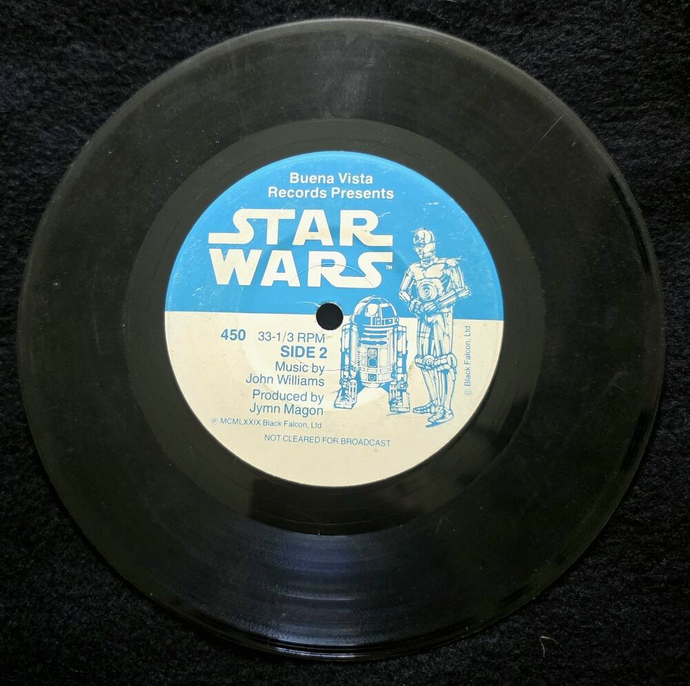 Vintage 1979 Star Wars 33 1/3 RPM Record ONLY for 24 Page Read Along Storybook